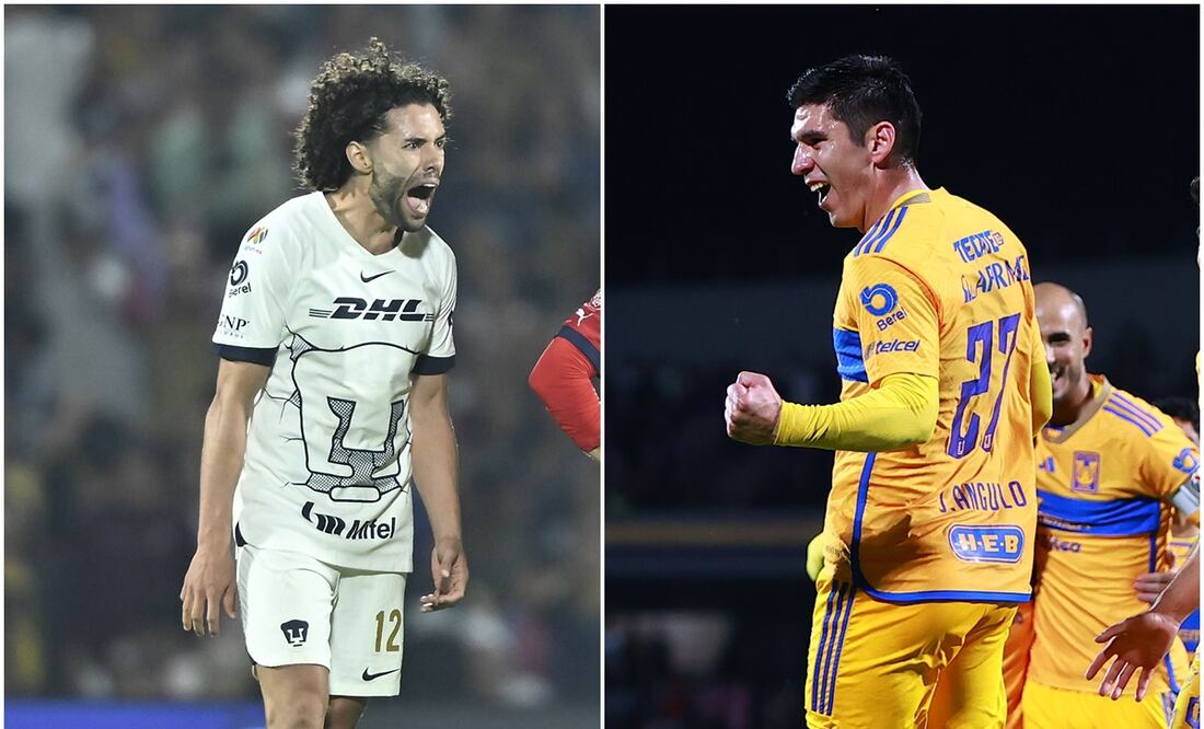 'Chino' Huerta ante Chivas y Jesús Angulo ante Pumas / FOTO: Imago7
