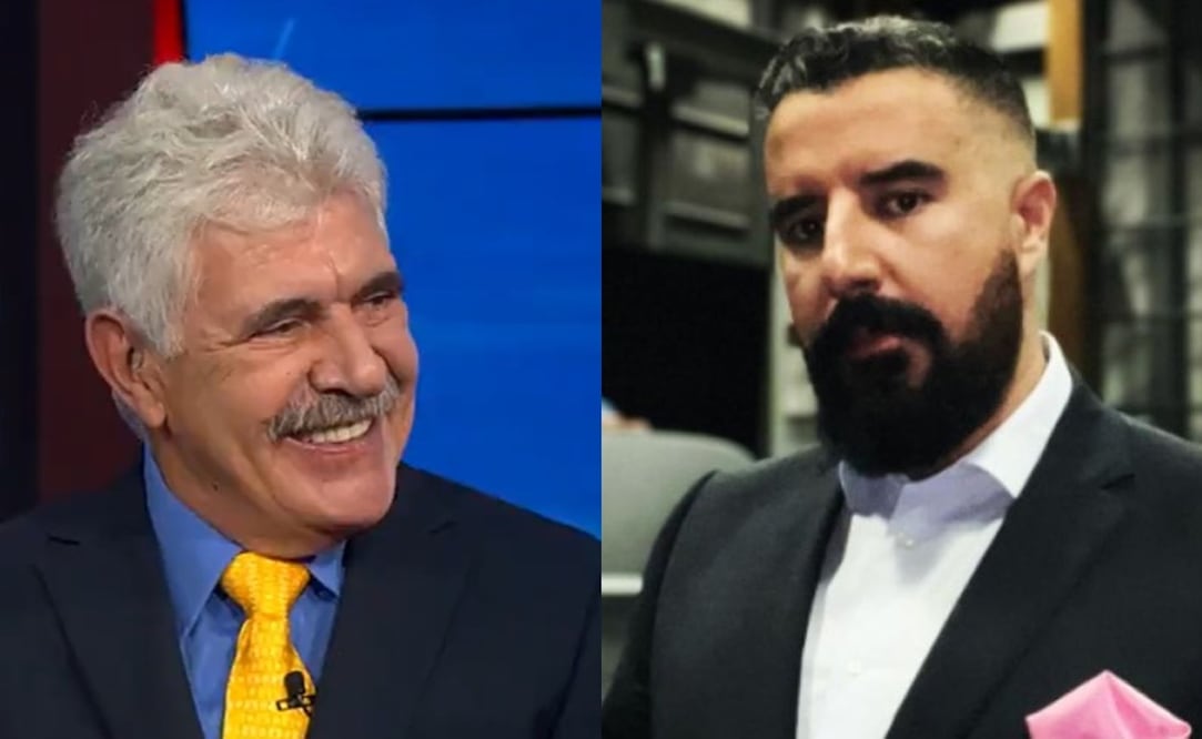 Ricardo 'Tuca' Ferretti sonriendo y Álvaro Morales enojado en Futbol Picante de ESPN / FOTO: Capturas