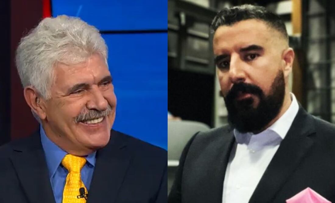 Ricardo 'Tuca' Ferretti sonriendo y Álvaro Morales enojado en Futbol Picante de ESPN / FOTO: Capturas
