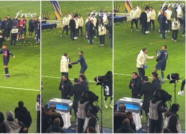 VIDEO: Mbappé enfurece durante la celebración tras ganar la Supercopa francesa