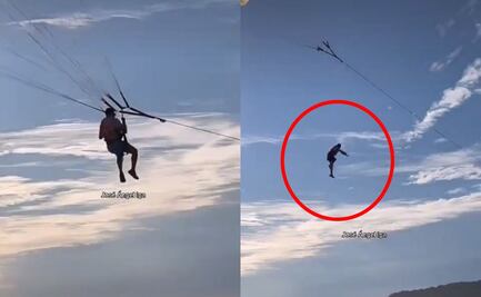 Video: Turista cae de parapente en Mazatlán al romperse un arnés