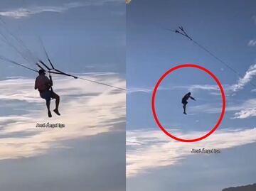Video: Turista cae de parapente en Mazatlán al romperse un arnés