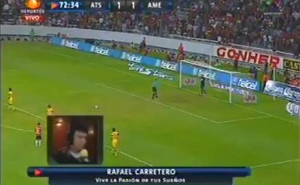 Así fue la peor narración de un penalti en Televisa durante un Atlas vs América