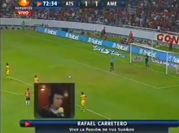 Así fue la peor narración de un penalti en Televisa durante un Atlas vs América
