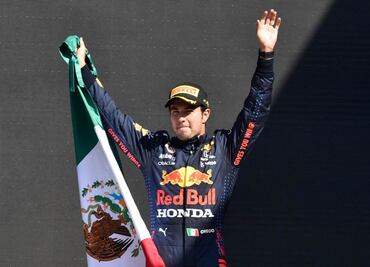 ¡Histórico! Sergio "Checo" Pérez se sube al podio en el GP de México