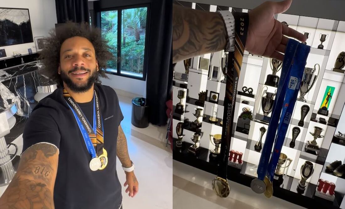 Marcelo Vieira presume sus medallas - Foto: Especial