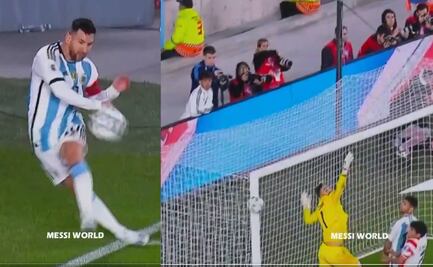 Lionel Messi casi anota un gol olímpico ante Paraguay VIDEO