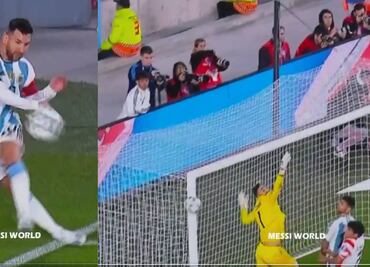 Lionel Messi casi anota un gol olímpico ante Paraguay VIDEO