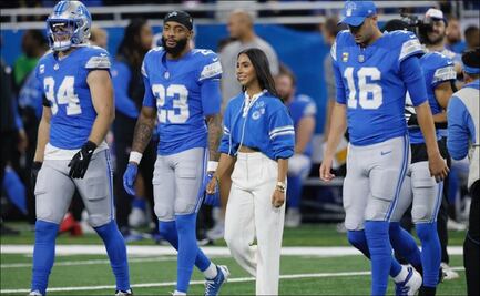 La mexicana Diana Flores fue capitana honoraria de los Lions en su juego ante Buccaneers