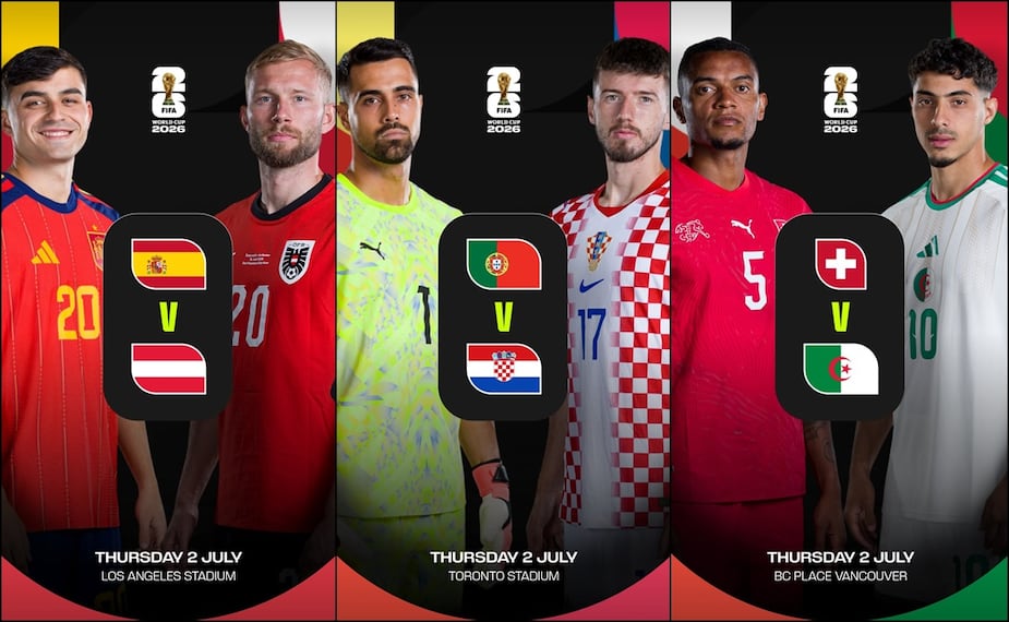 Mundial 2026: Horarios y canales para los juegos de hoy jueves 2 de julio. FOTO: @fifaworldcup