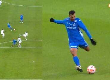 Luis Chávez se lució con un soberbio gol de zurda desde afuera del área con el Dinamo Moscú