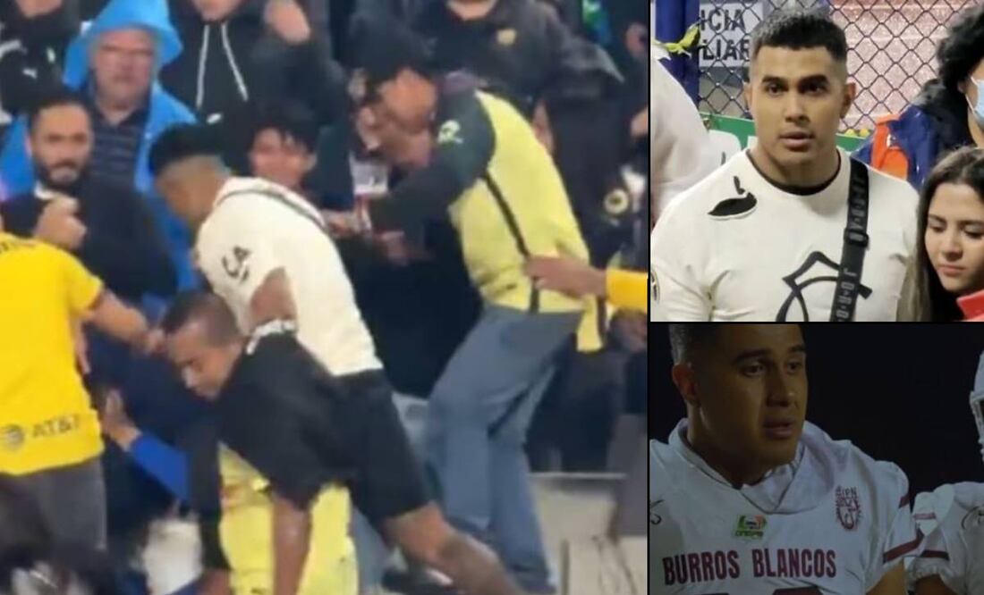 Identifican en redes sociales al aficionado que participó en una de las broncas en el Olímpico Universitario. FOTO: Capturas