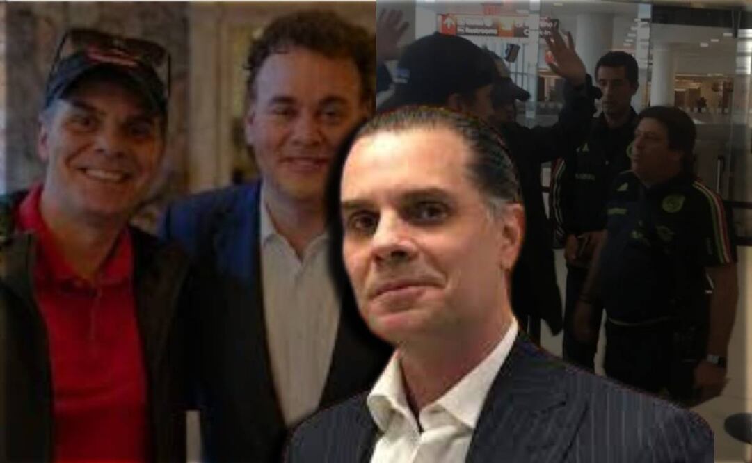 Christian Martinoli con David Faitelson y en el conflicto con Miguel Herrera / FOTO: Capturas