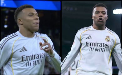 Kylian Mbappé celebró un gol al estilo de Cristiano Ronaldo con el Real Madrid