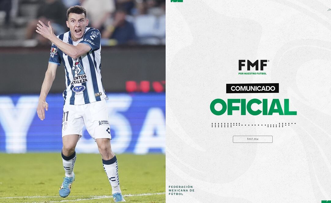 Oussama Idrissi enojado en Play-In y Portada comunicado FMF / FOTO: Imago7 y Twitter @FMF