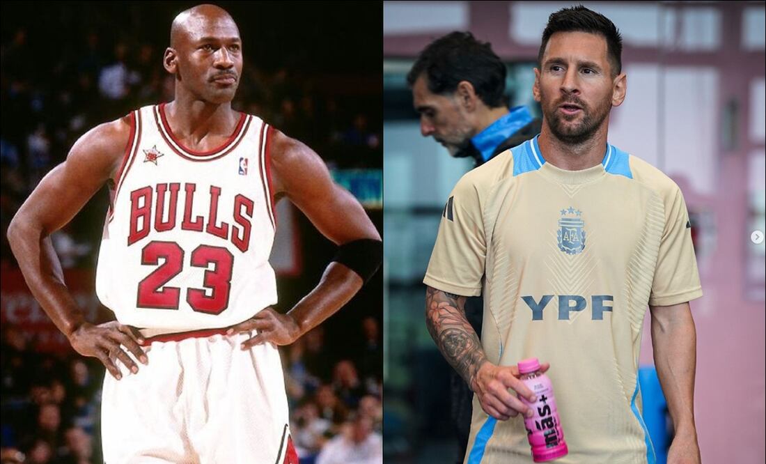 Michael Jordan y Lionel Messi. FOTO: Especial