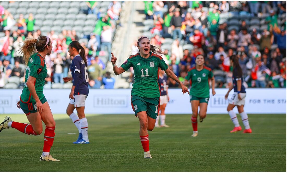 Lizbeth Ovalle celebrando frente a Paraguay - Foto: Imago7