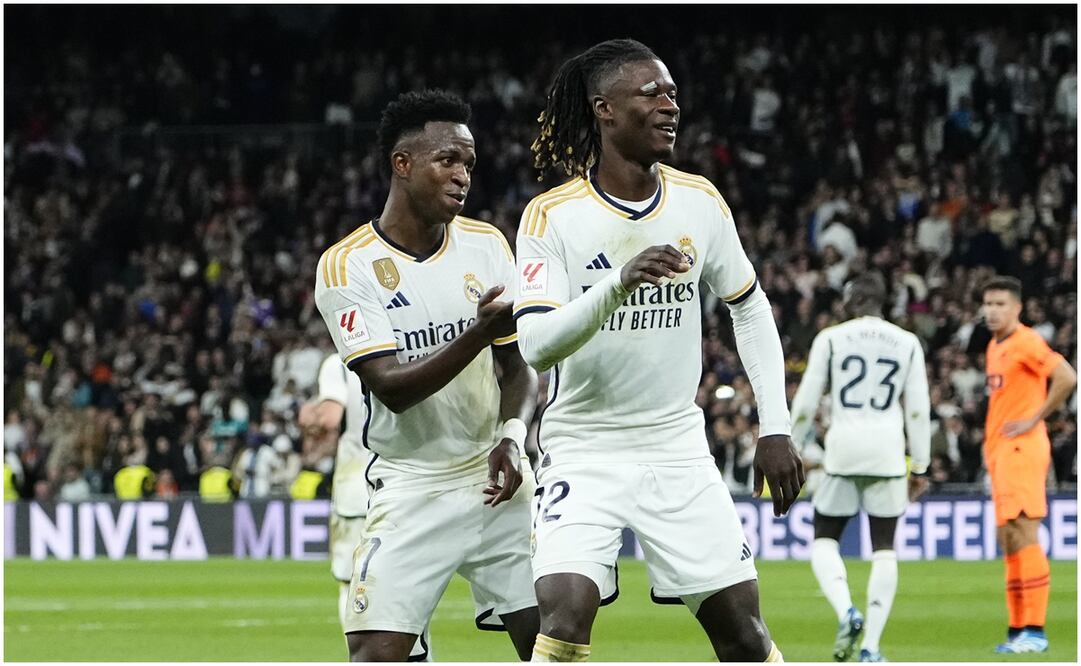 Vinicius Junior fue una de las figuras del Real Madrid ante el Valencia - AP