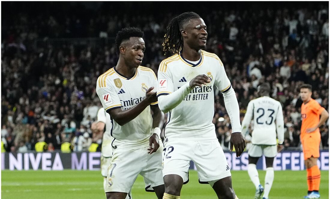 Vinicius Junior fue una de las figuras del Real Madrid ante el Valencia - AP