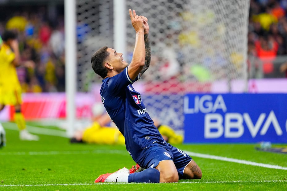 Gabriel Fernández festejando su anotación ante América/ Foto: Imago7