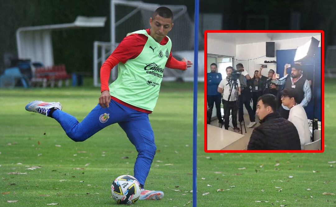 Piojo Alvarado está en el ojo del huracán por detonar un petardo en la conferencia de prensa de Chivas. Foto: Chivas