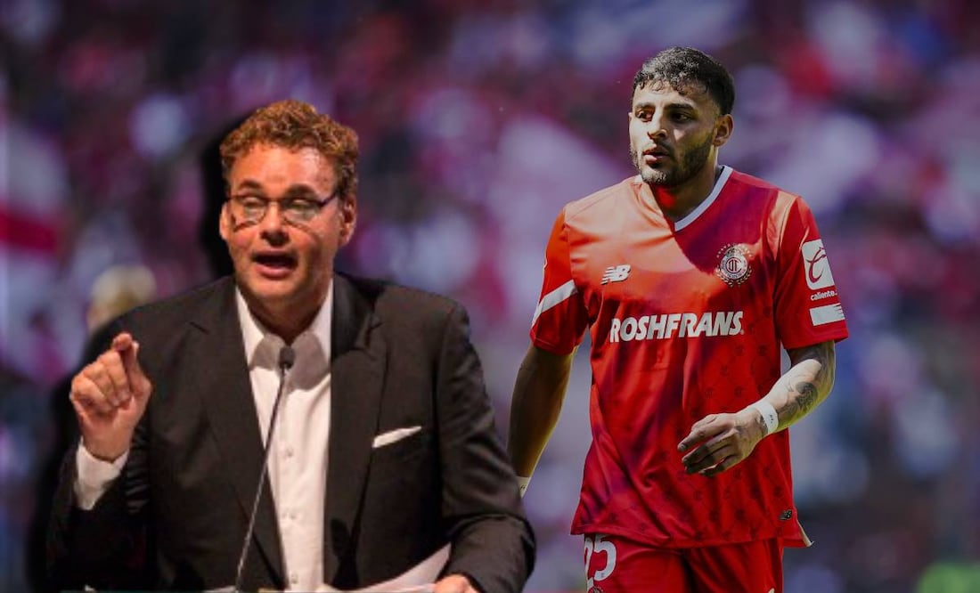 David Faitelson enojado y Alexis Vega con Toluca / FOTOS: Imago7