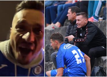 ¡Una verdadera locura! Aficionado de Cruz Azul pierde el control al conocer al 'Chaco' Giménez