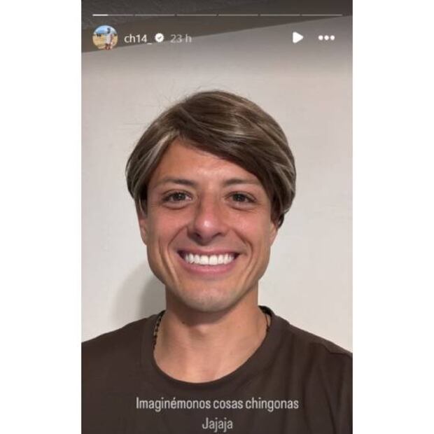 Chicharito Hernández sorprendió con su look al estilo de Justin Bieber. Foto: Especial