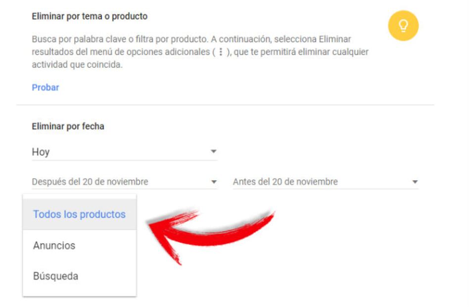 ¿Sabes cómo borrar tu historial de búsqueda en Google?