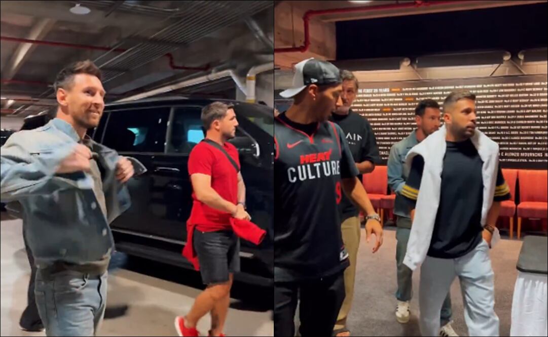 Lionel Messi y las estrellas del Inter Miami fueron a ver al Heat contra los Celtics / Foto: Especiales