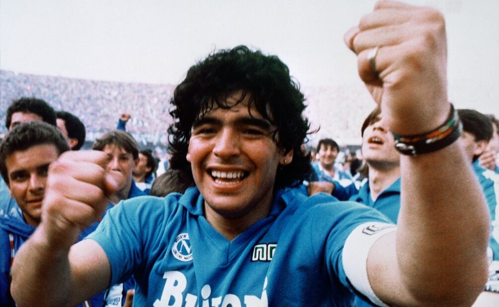 Foto: Diego Armando MAradona en 1987  (AP Photo/Massimo Sambucetti)