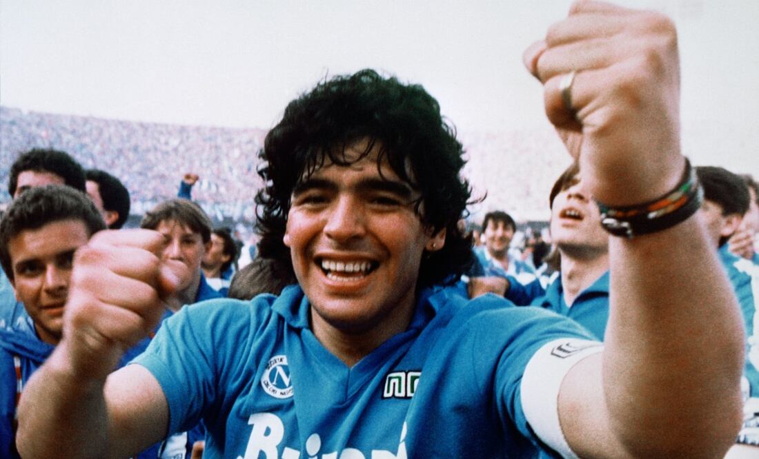Foto: Diego Armando MAradona en 1987  (AP Photo/Massimo Sambucetti)