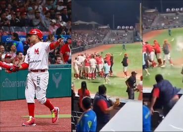 Aficionado agrede a umpire de LMB y causa indignación; los Diablos Rojos ofrecieron disculpas