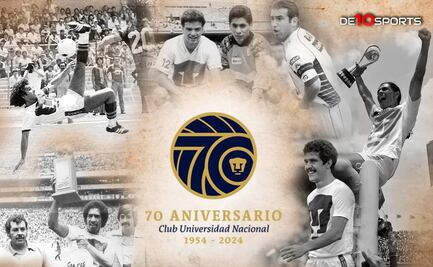 Pumas de la UNAM celebra sus 70 años como equipo de futbol