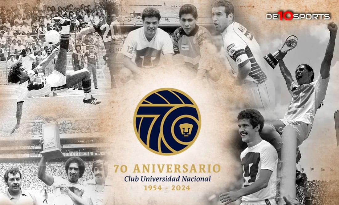 Este días se cumplen 70 años del primer partido de los Pumas. Fotos: cortesía pumas. Archivo El Universal y Xinhua