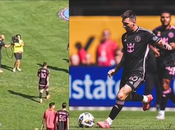 Guardaespaldas de Messi 'jaloneó' a camarógrafo previo al juego Inter Miami vs NYC FC
