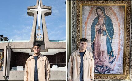Carlos Alcaraz aprovechó su estancia en la CDMX y visitó la Basílica de Guadalupe previo a su juego en la Plaza México