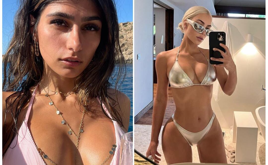 Foto: Instagram @miakhalifa / @kimkardashian