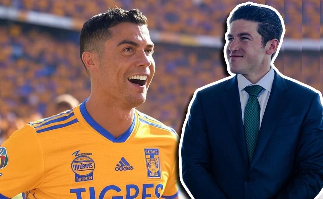Samuel García aseguró que hará lo posible para que Tigres fiche a Cristiano Ronaldo. Foto: Especial | Grok