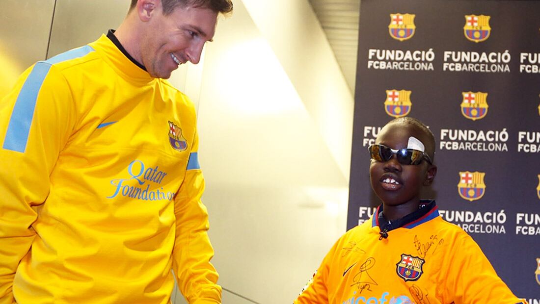 Leo Messi y su fundación tienen un gran compromiso social por una mejor calidad de vida para los niños. Fuente: Fundación Leo Messi.
