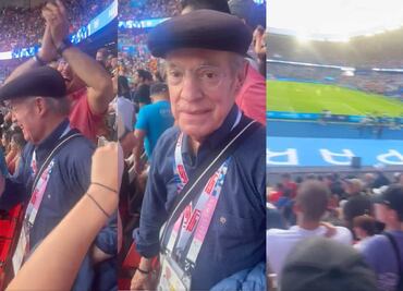 José Ramón Fernández festejó la medalla de oro de España en futbol y afición mexicana lo reventó