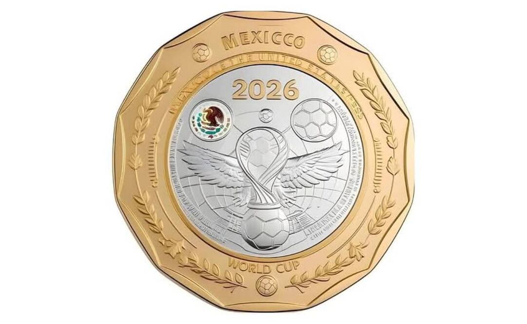 Se confirmó que se acuñarán nueve monedas edición especial por la organización de México del Mundial de 2026. Foto: Especial