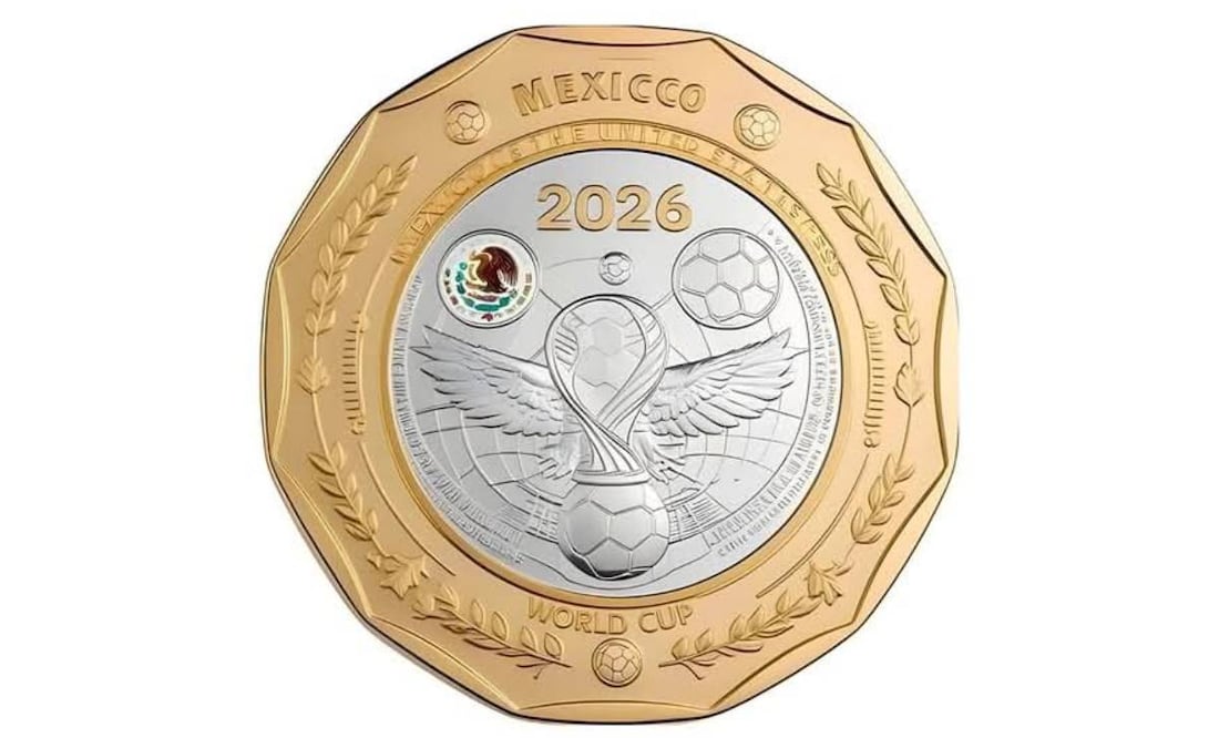Se confirmó que se acuñarán nueve monedas edición especial por la organización de México del Mundial de 2026. Foto: Especial