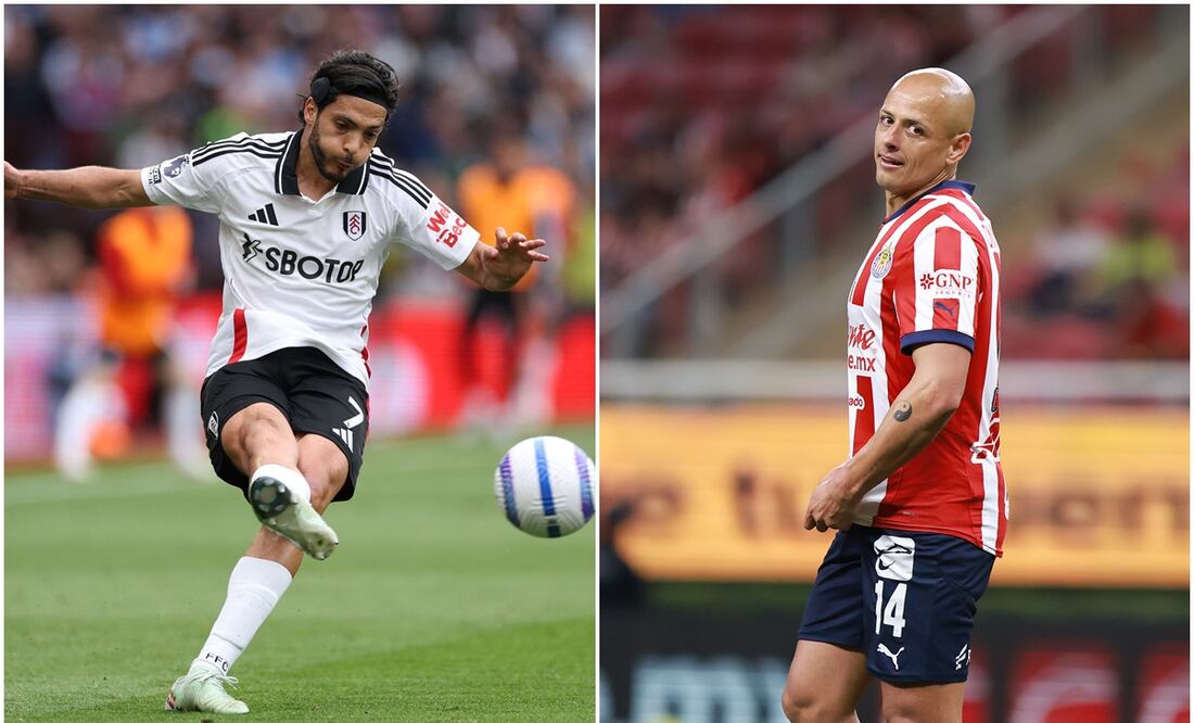 Raúl Jiménez y Javier Hernández Foto: AFP / Imago7