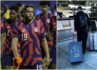 ¿Rumbo a Guadalajara? Novia de Code Cowell comparte foto del futbolista en el aeropuerto