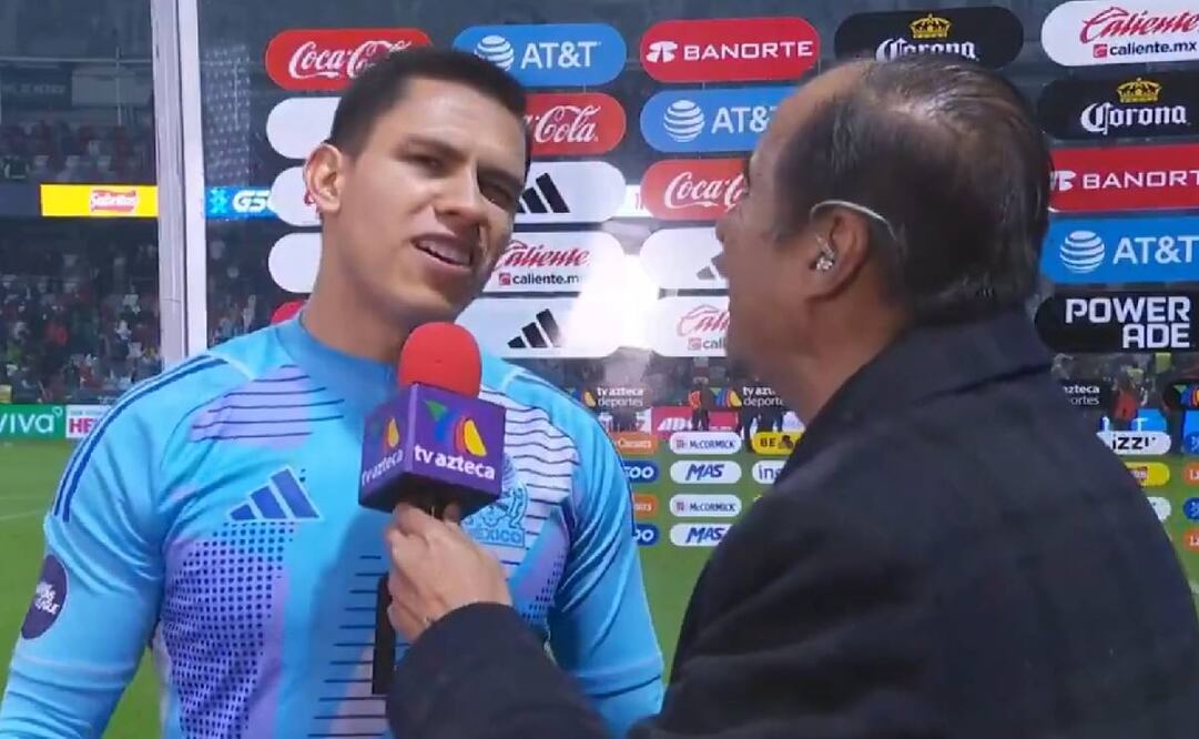 Luis Malagón quiso alburear a David Medrano en plena entrevista de TV Azteca. Foto: Especial