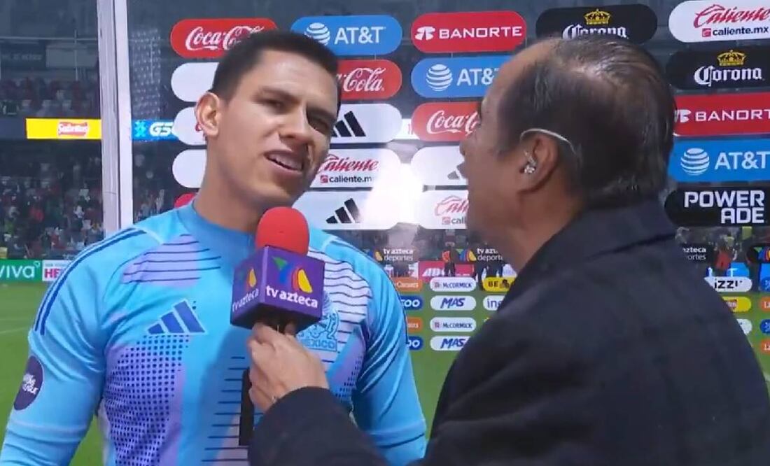 Luis Malagón quiso alburear a David Medrano en plena entrevista de TV Azteca. Foto: Especial