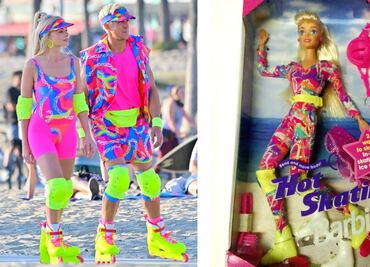 Nuevo look de Margot Robbie y Ryan Gosling en la película “Barbie” y sus memes