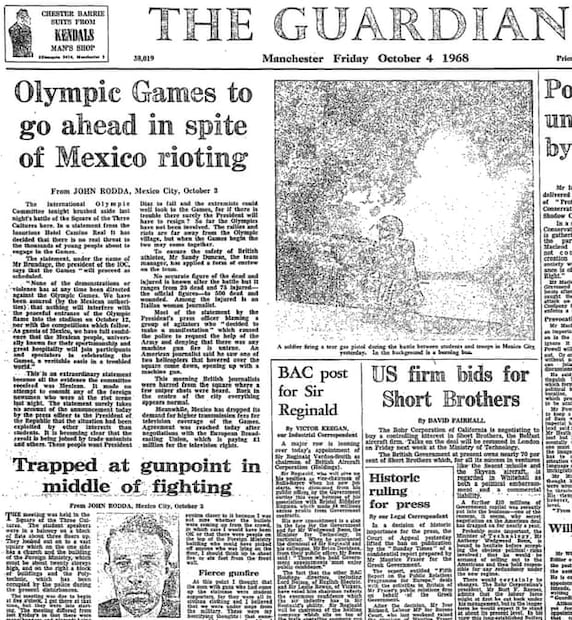 La prensa extranjera y la matanza estudiantil del 2 de octubre del 68