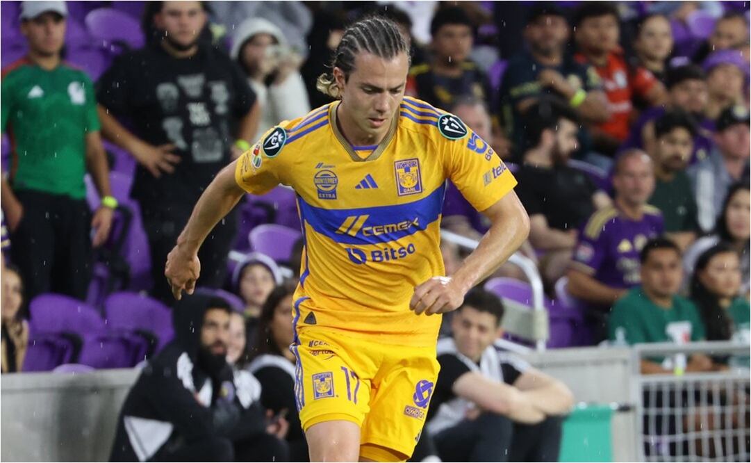 Sebastián Córdova tuvo actividad en la Concachampions. FOTO: @TigresOficial